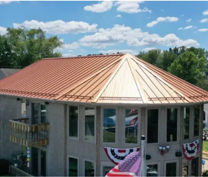 Flashing and seam work in Saddle Creek